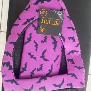 Purple Bat Print Pet Hut for Cats and Small Dogs